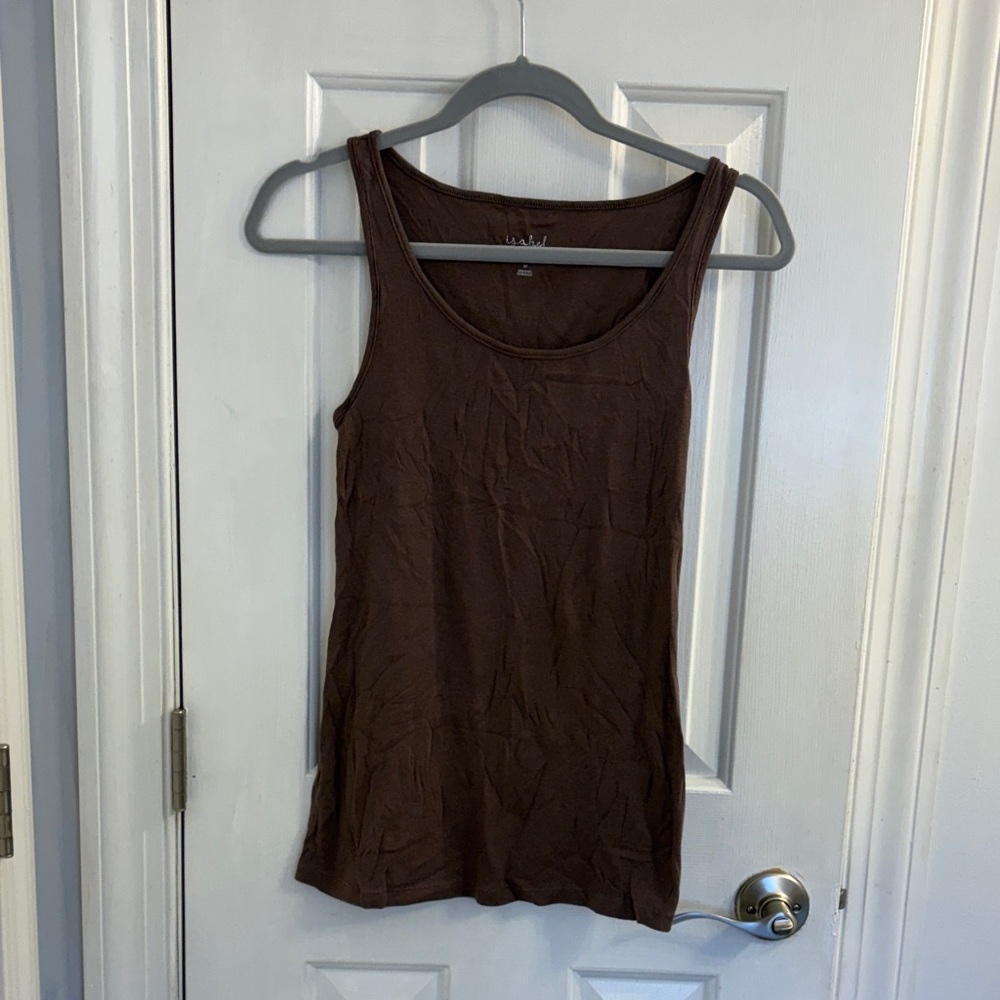 Isabel Maternity by Ingrid & Isabel Chocolate Tank Top